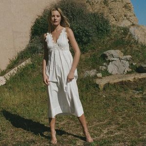 EUC Dôen Slate Nightgown in Powder - size M